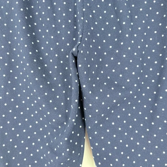 Lauren Ralph Lauren Women's Navy White Polka Dot Long Sleeve and Pants PJ Set - Picture 16 of 16